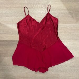 La SENZA Red Satin Lingerie Cami